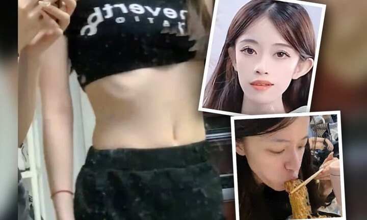 Choáng váng trước cách tăng cân của cô gái chỉ nặng 35kg