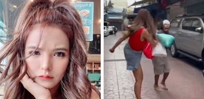 Cô gái tung liên hoàn cước dạy dỗ kẻ quấy rối mình ngay giữa chợ