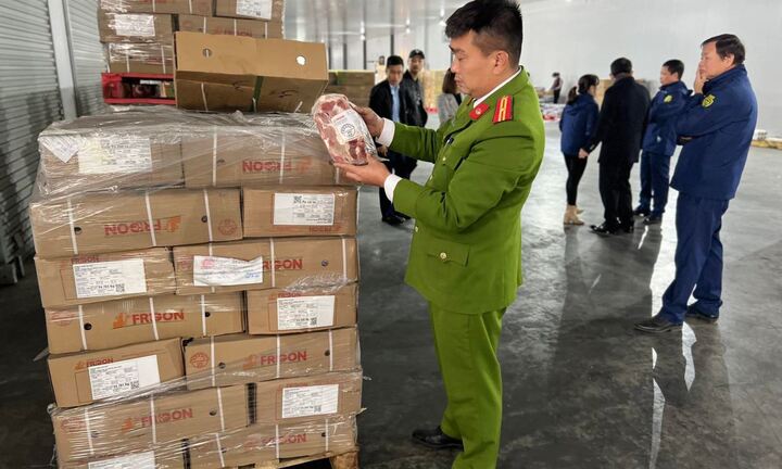 Hà Nội: Tiêu hủy hơn 20 tấn thịt bò đông lạnh không rõ nguồn gốc