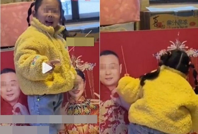 Bé gái đột nhiên chạy đến hôn cô dâu trong ảnh cưới, người bố tiết lộ câu chuyện đau lòng