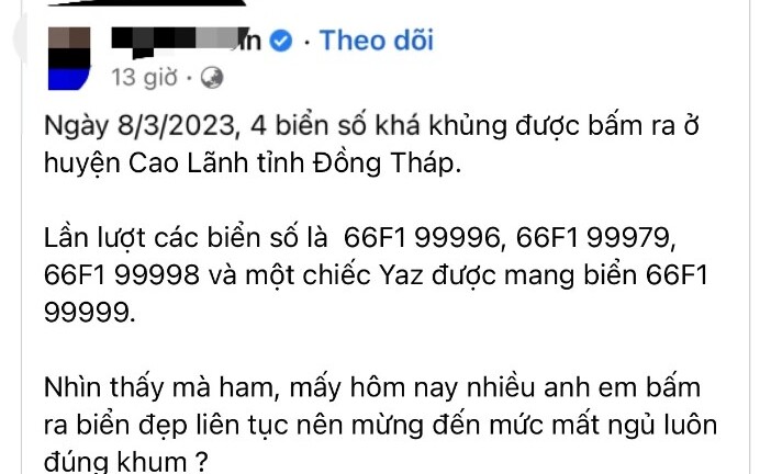 Vụ bấm ra 4 biển số siêu đẹp ở Đồng Tháp: Ban đầu xác định đúng quy trình
