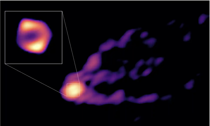 Lần đầu tiên các nhà thiên văn học chụp được ảnh tia mạnh phóng ra từ rìa lỗ đen