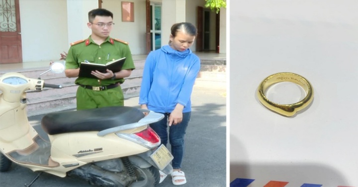 Ninh Bình: Bắt người phụ nữ vờ hỏi mua nhẫn vàng rồi lên xe máy bỏ chạy