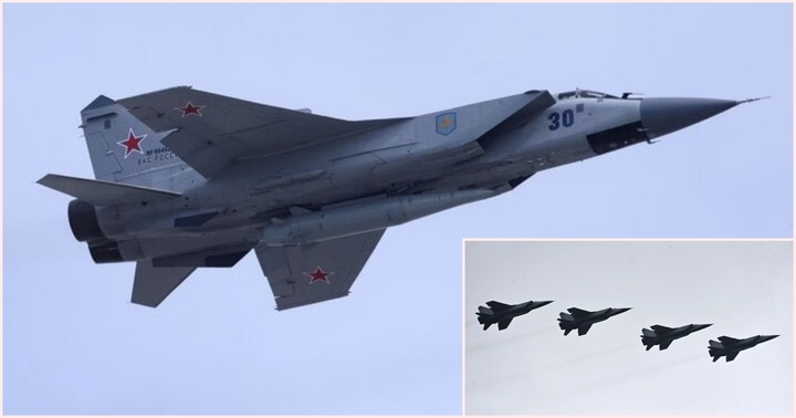 Nga triển khai tiêm kích MiG-31 mang tên lửa siêu thanh tuần tra ở Biển Đen