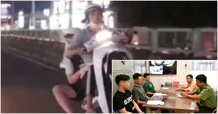 Xử lý 3 thanh niên “làm xiếc” trên xe máy, quay clip đăng lên mạng câu like