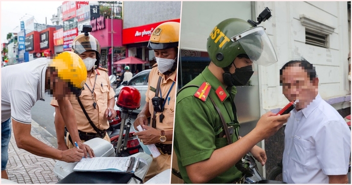 CSGT kiểm tra hàng trăm lượt phương tiện, phát hiện nhiều trường hợp vi phạm nồng độ cồn