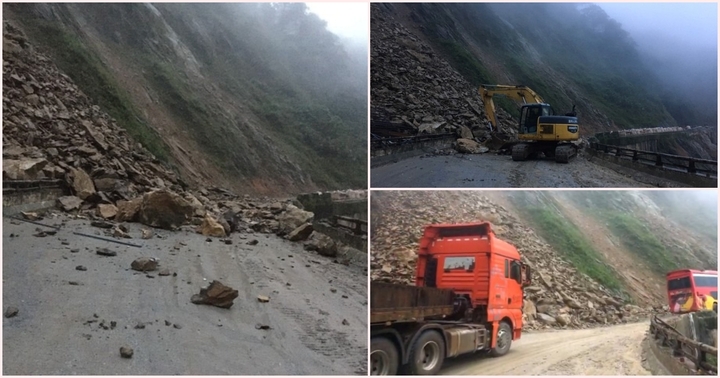 Mưa lớn kéo dài gây sạt lở tuyến đường “độc đạo” lên Cửa khẩu Cầu Treo