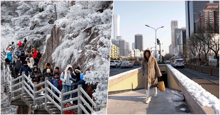 Trung Quốc: Nhiệt độ miền Bắc xuống gần mức thấp nhất lịch sử, miền Nam có tuyết rơi hiếm thấy