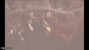 Cận cảnh UAV cảm tử Lancet của Nga bắn cháy tàu chiến Ukraine