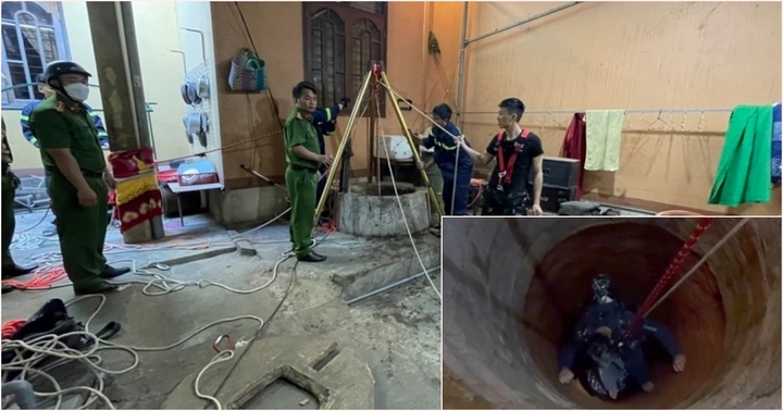 Gia Lai: Đu dây ròng rọc xuống giếng sâu trục vớt thi thể người đàn ông