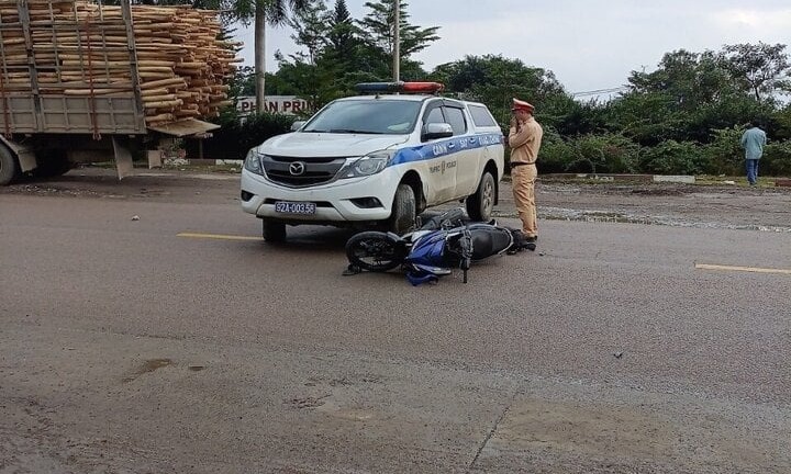 Công an Quảng Nam thông tin vụ một người tử vong sau va chạm với xe CSGT