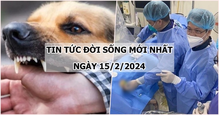 Tin tức đời sống mới nhất ngày 15/2: Người đàn ông tử vong sau 5 tháng bị chó cắn