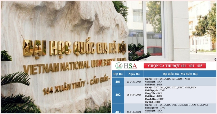 Đại học Quốc gia Hà Nội mở cổng đăng ký dự thi Đánh giá năng lực đợt 1 của năm 2024