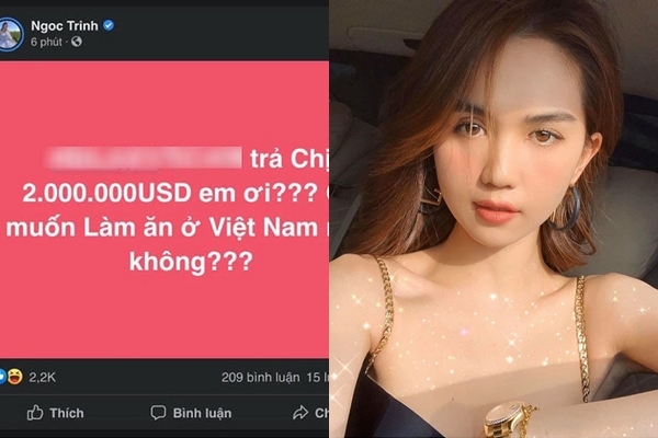 Ngọc Trinh công khai đăng đàn đòi nợ 2 triệu USD, không ngại nêu tên