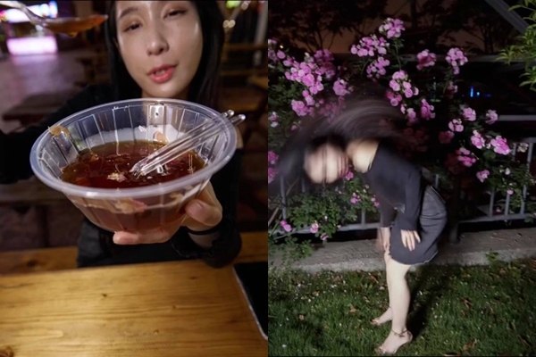 Nhờ bạn trai chụp ảnh hộ, cô gái