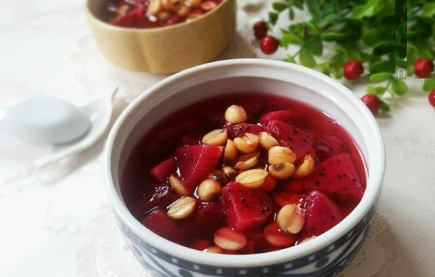 Chè thanh long đỏ hạt sen, thơm ngọt mát lạnh lại chế biến siêu nhanh