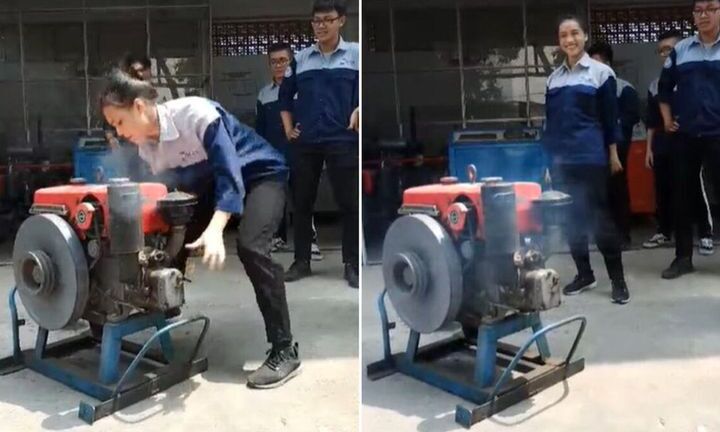 Clip: Nữ sinh Đại học Sư phạm Kỹ thuật 