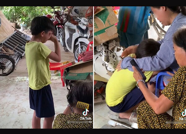 Clip: Cậu bé lớp 6 đau đớn khóc nghẹn khi nghe cuộc điện thoại cuối cùng từ cha