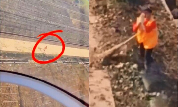 Clip: Anh phi công điều chỉnh máy bay làm một hành động bất ngờ, người phụ nữ vội chắp tay cảm tạ