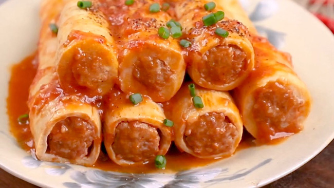 Cách làm măng nhồi thịt sốt cà chua thơm ngon lạ miệng