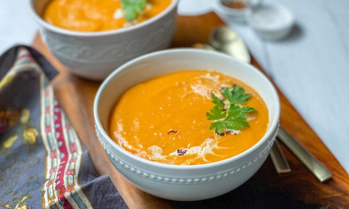 Cách làm súp khoai lang thơm ngon nóng hổi cho mùa đông