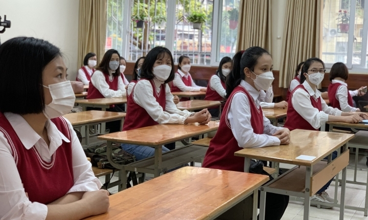 Hà Nội diễn tập công tác đón học sinh trở lại trường học sau Tết Nguyên đán