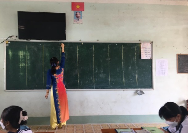 Cô giáo đột nhiên chia bảng thành 5 phần, học trò vừa nhìn là biết ngay 