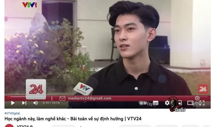 Xuất hiện vài giây trên sóng VTV, chàng trai chiếm sóng mạng xã hội vì ngoại hình