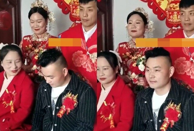 Chụp ảnh cùng cô dâu chú rể, ngoại hình bố mẹ vợ khiến nhiều người 