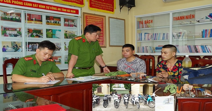 Hà Nam: Bắt 2 đối tượng gây ra hàng chục vụ trộm xe máy liên tỉnh