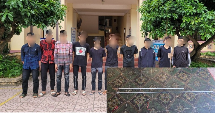 Nhóm thanh thiếu niên mang hung khí phóng xe bạt mạng đi tìm “đối thủ’’