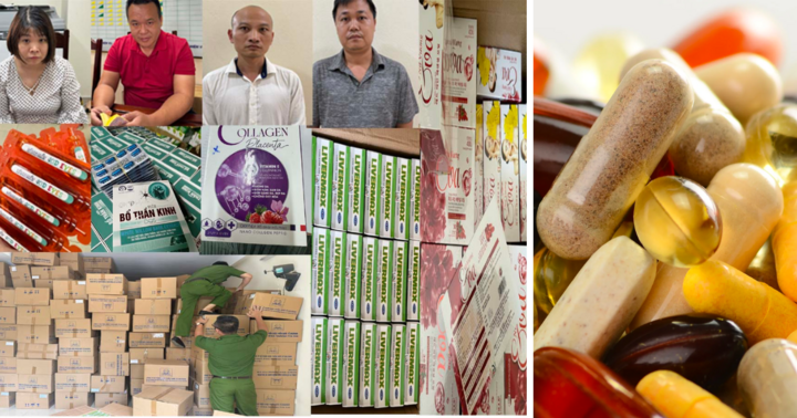Bắt 4 giám đốc trong đường dây sản xuất, buôn bán hơn 60.000 thực phẩm chức năng giả