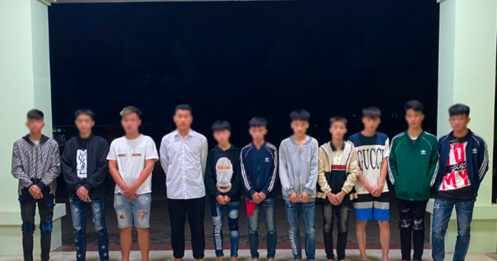 Mâu thuẫn trên mạng xã hội, nhóm thanh thiếu niên mang hung khí đi tìm “đối thủ”