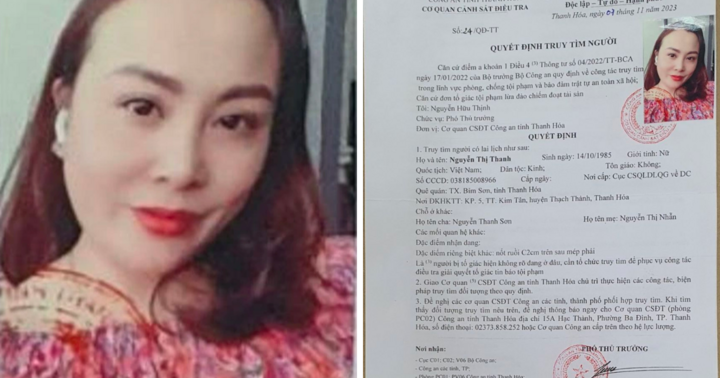 Truy tìm người phụ nữ xinh đẹp bị tố giác lừa đảo ở Thanh Hóa