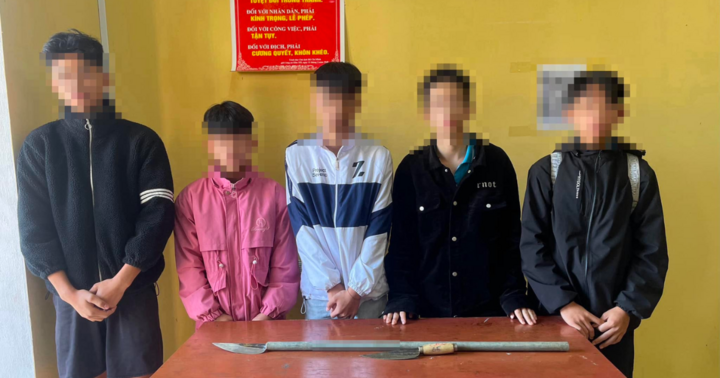 Ngăn chặn nhóm học sinh mang vũ khí hỗn chiến trước cổng trường ở Tuyên Quang