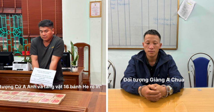 Phá chuyên án ma túy, bắt 2 đối tượng, thu giữ 16 bánh heroin ở Lai Châu