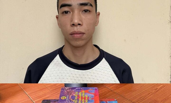 Lên mạng mua pháo nổ về bán kiếm lời, hai anh em họ bị bắt ở Thanh Hóa