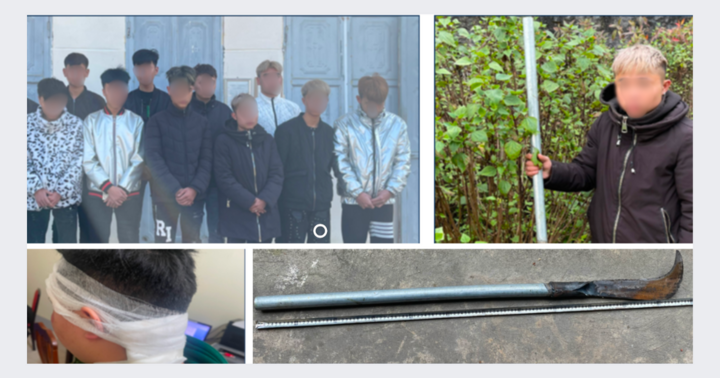 Triệu tập nhóm thanh thiếu niên mang dao đi hỗn chiến vào đêm mùng 2 Tết