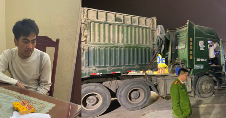 Bắt 2 đối tượng tổ chức sử dụng ma túy trên xe container ở Thanh Hóa