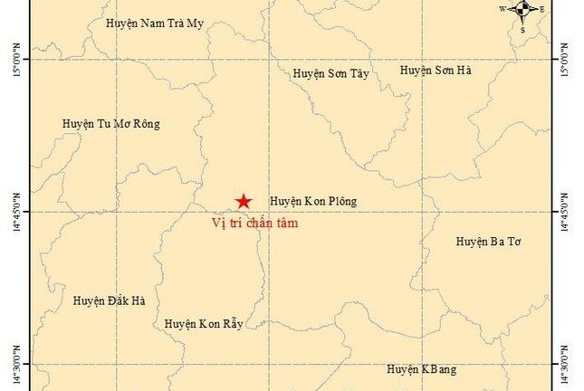 Nóng: Động đất rất lớn ở Kon Tum, Quảng Nam, Đà Nẵng nghe rung lắc mạnh