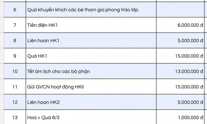 Vụ một lớp ở TP.HCM dự chi hơn 165 triệu tiền quỹ phụ huynh: Hiệu trưởng nói gì?