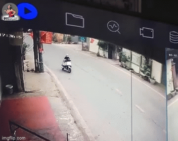 Video: Bị trâu điên truy đuổi, cô gái trẻ hoảng hốt 