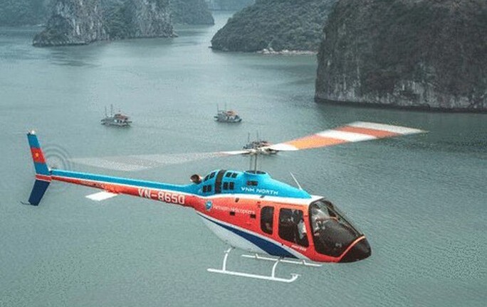 Tour bay trực thăng Bell 505 ngắm vịnh Hạ Long giá bao nhiêu?