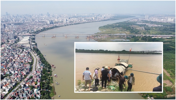 Tìm kiếm 2 bé trai mất tích khi tắm trên sông Đuống