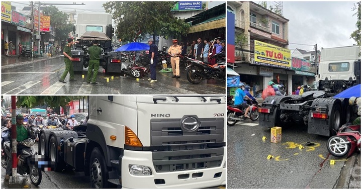 Tai nạn giao thông ở Bình Dương, mẹ tử vong, con gái lọt dưới gầm xe đầu kéo