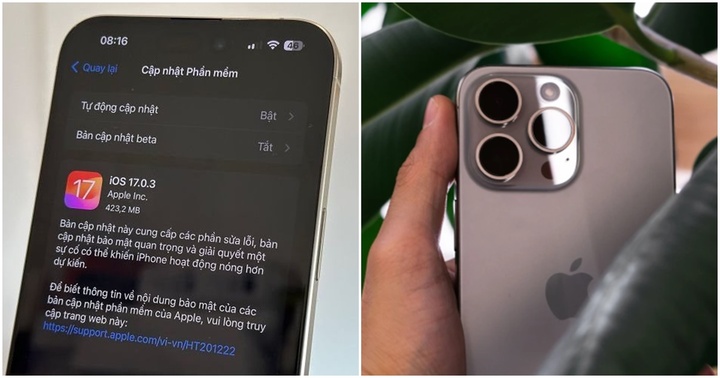Tin tức công nghệ mới nóng nhất hôm nay 6/10: Apple tung bản cập nhật iOS 17.0.3