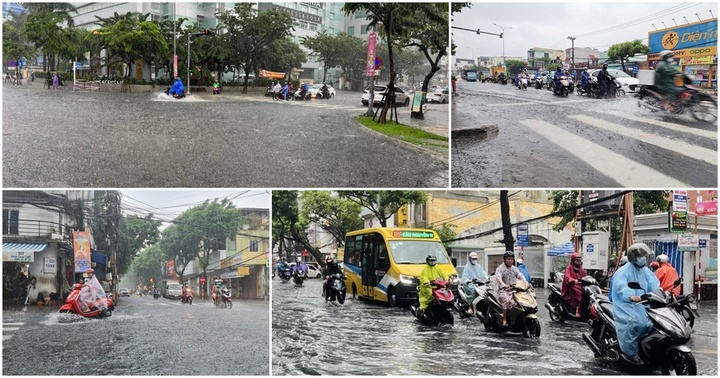Nhiều tuyến đường ngập sâu, Sở GD&ĐT Đà Nẵng có công văn khẩn cho học sinh nghỉ học