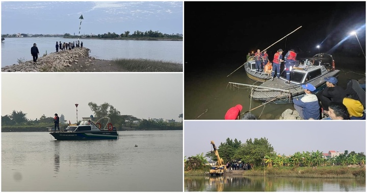 Tìm kiếm 2 học sinh bị đuối nước trên sông Ninh Cơ