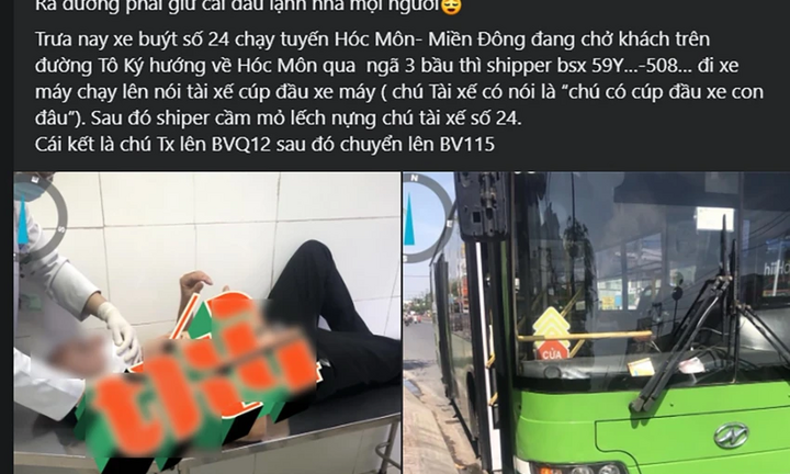Vụ tài xế xe buýt bị shipper