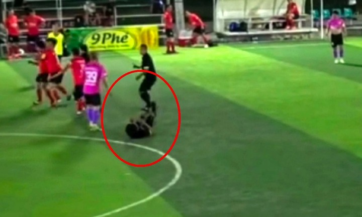 Điều tra vụ một trọng tài ở TP.HCM bị giám đốc doanh nghiệp đánh ngã trên sân